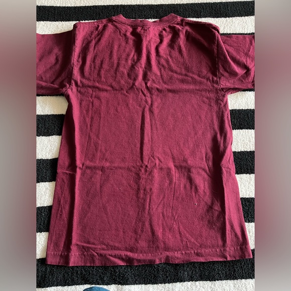 burgundy lrg script tee - Picture 2 of 2